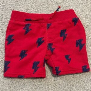 Garanimals Red Kids Shorts with Blue Lightning Bolts